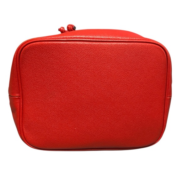 MCM Red Bucket Drawstring Bag with Adjustable Strap EUC - Picture 8 of 14